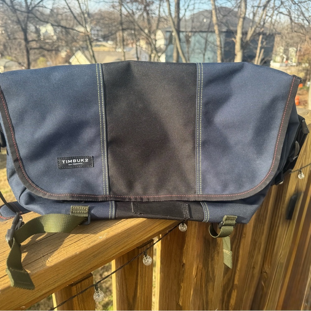Timbuk2 Black and Blue Messenger Bag